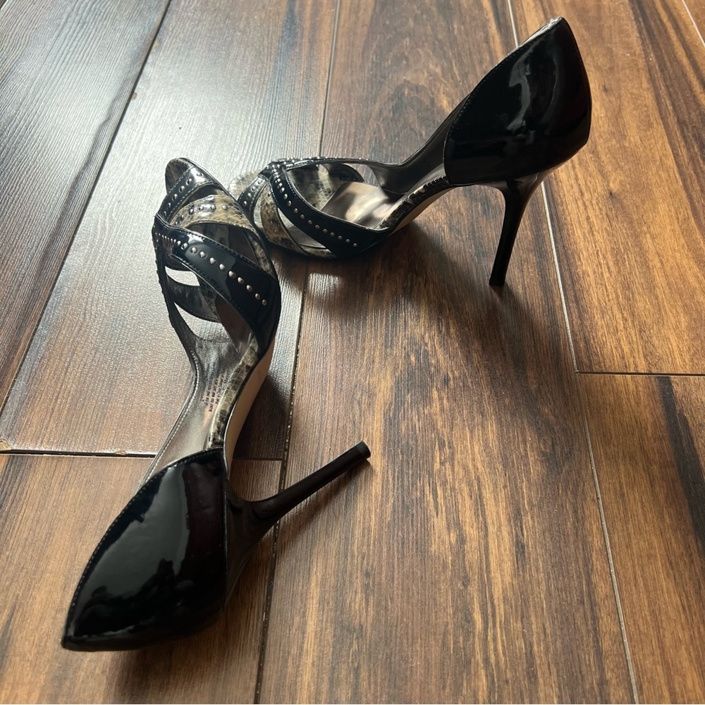 Guess Studded Snake Print Stiletto Heels – Size 8.5 - Picture 6 of 13